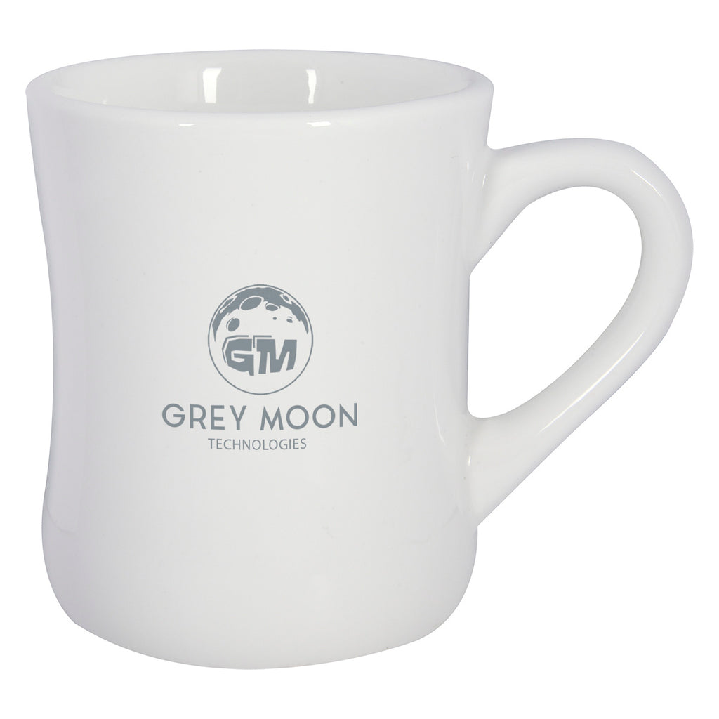 Vitrified Mug, 10 oz - White - Ceramic