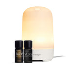 Vitruvi Glow Diffuser with Two Essential Oil Blends - White - Front On Model 2