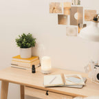 Vitruvi Glow Diffuser with Two Essential Oil Blends - White - Left Angle Front
