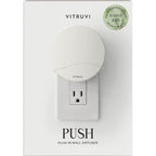 Vitruvi Plug-In Wall Diffuser with Forest Rain Refill - White - Front 6
