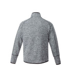 Vorlage Sweater Knit Half Zip Pullover for Men Transfer - Light Hthr Grey/Lt Hthr Grey - Back Flat