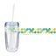 Vortex Double Wall Acrylic Tumbler, 16 oz Full Color - Clear - Front