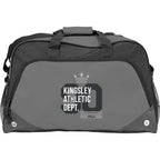 Voyage Vented Sport Duffel Bag, 22 Inches Embroidery - Gray - Photo