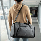 Voyager Dual Function Eco Duffel Bag - Gray - Inuse