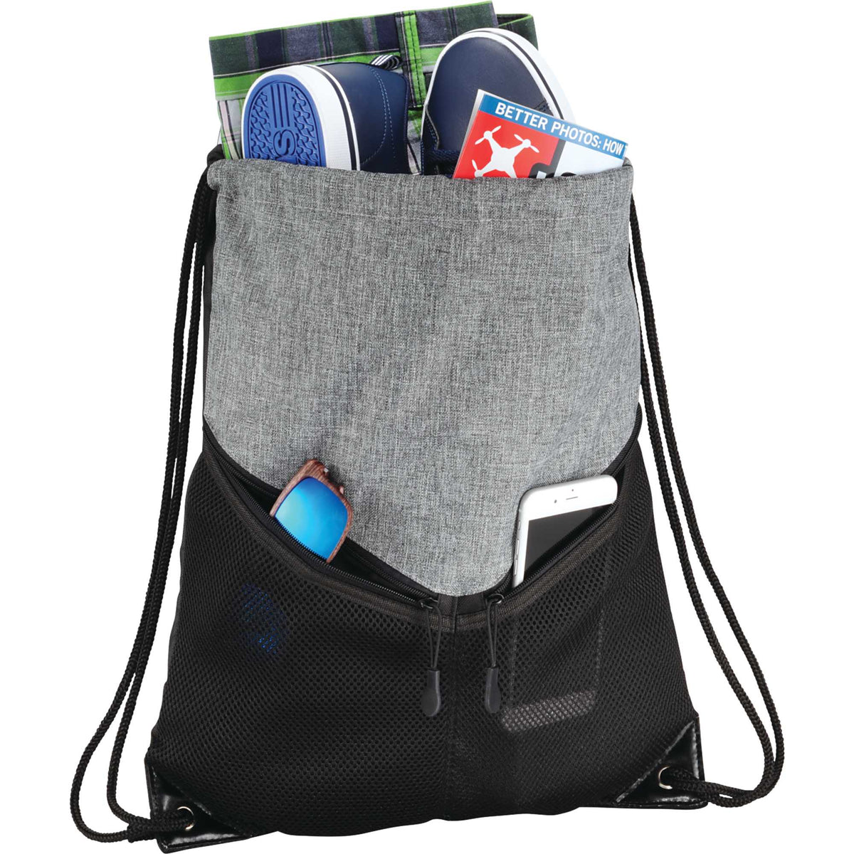 Voyager Sports Pack with Mesh Zip Pockets Embroidery - Graphite - Photo 3
