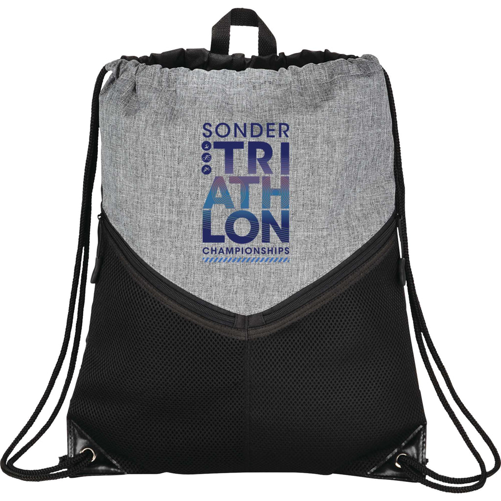 Voyager Sports Pack with Mesh Zip Pockets - Graphite - Front