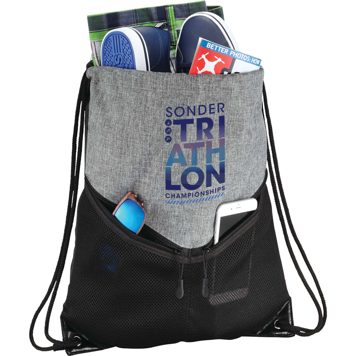 Voyager Sports Pack with Mesh Zip Pockets - Graphite - Photo 2