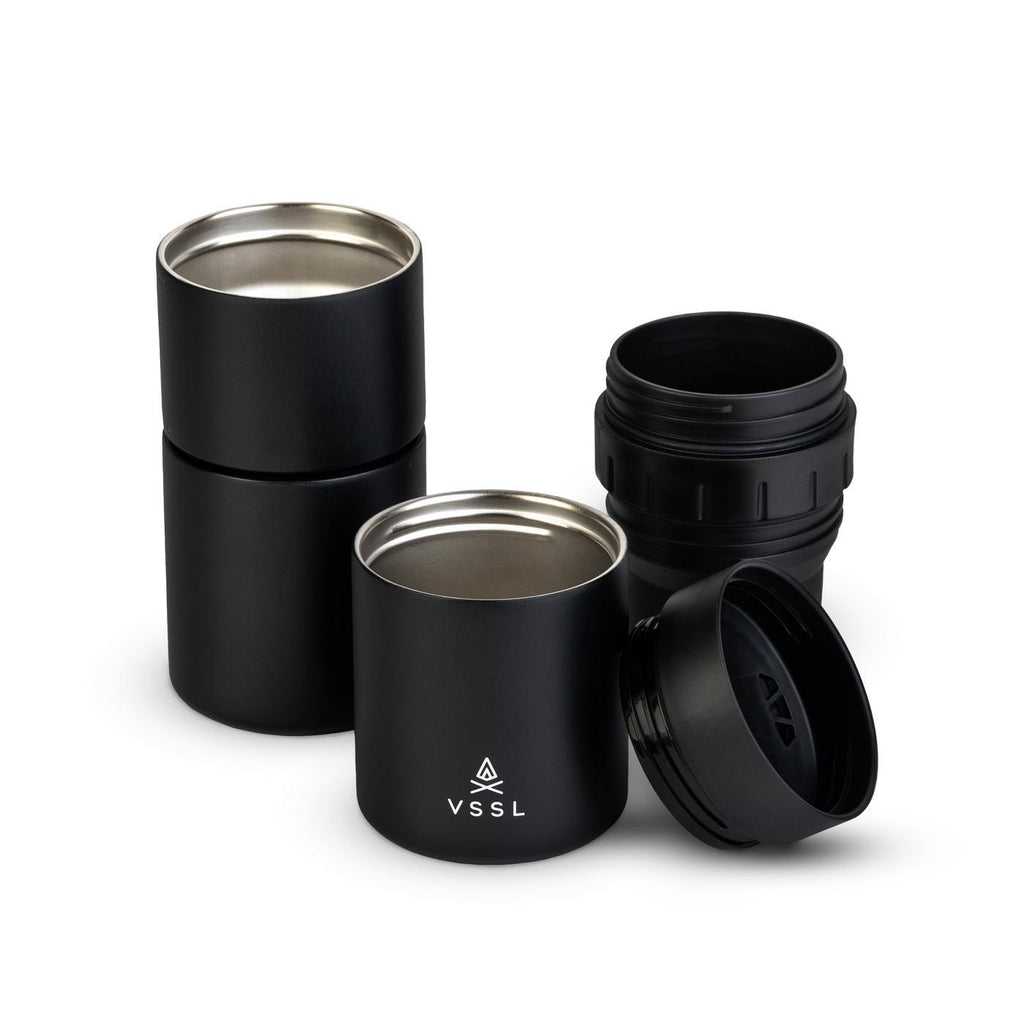 VSSL Nest Pour Over Coffee Kit with Two Mugs - Black - View 9