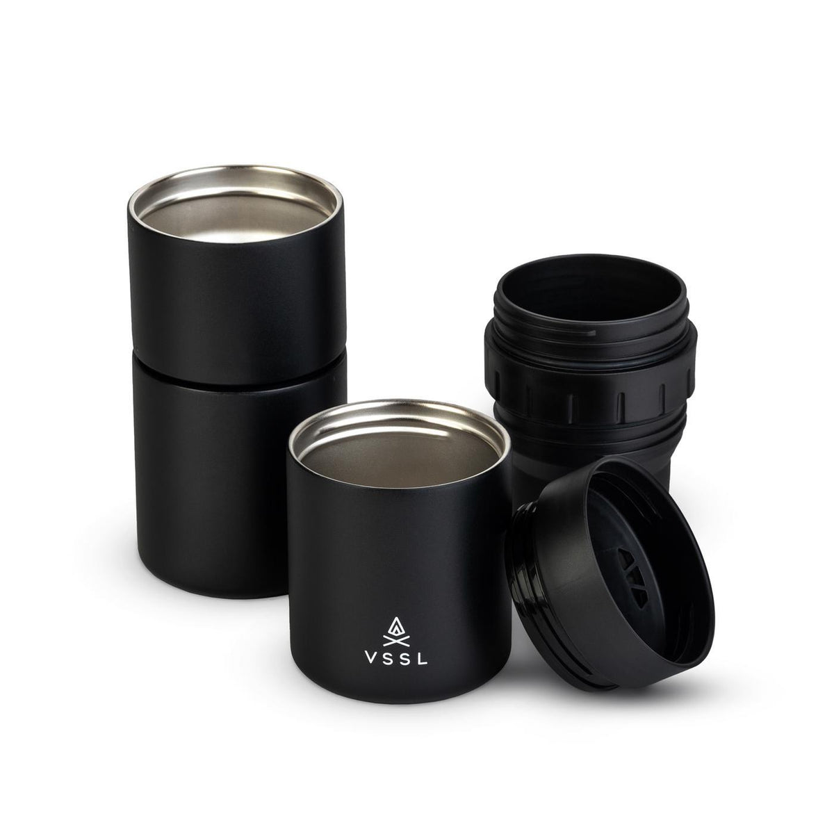 VSSL Nest Pour Over Coffee Kit with Two Mugs - Black - View 9
