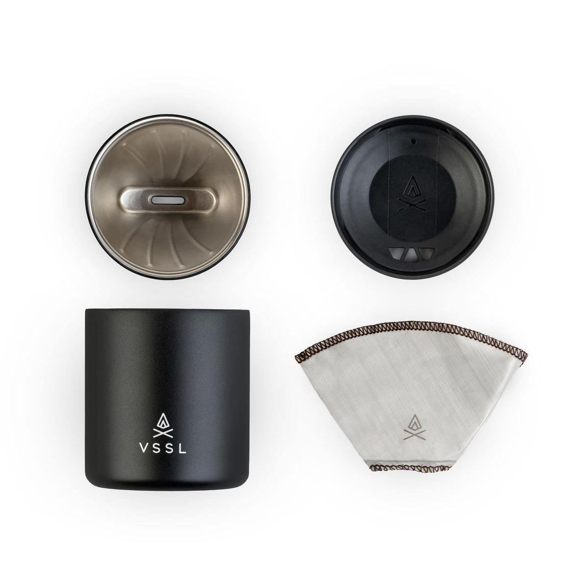 VSSL Nest Pour Over Set with One Mug Full Color - Black - View 3