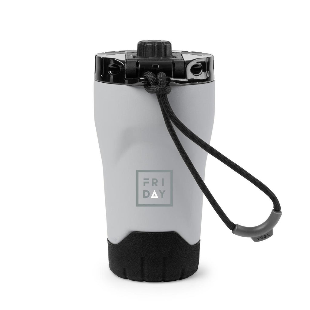 VSSL Rift Insulated Tumbler, 10 oz Laser Engraving - Stone - View 1