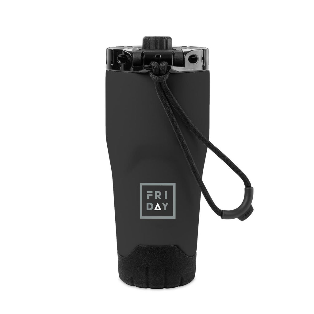 VSSL Rift Insulated Tumbler, 16 oz Laser Engraving - Black - View 1