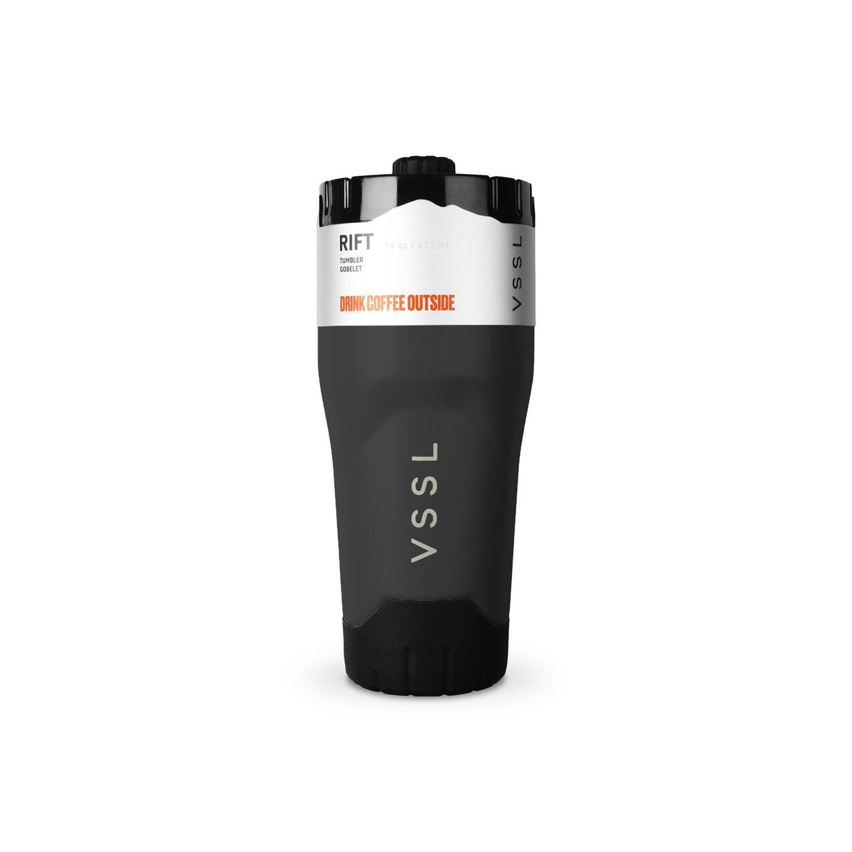 VSSL Rift Insulated Tumbler, 16 oz Laser Engraving - Black - View 7