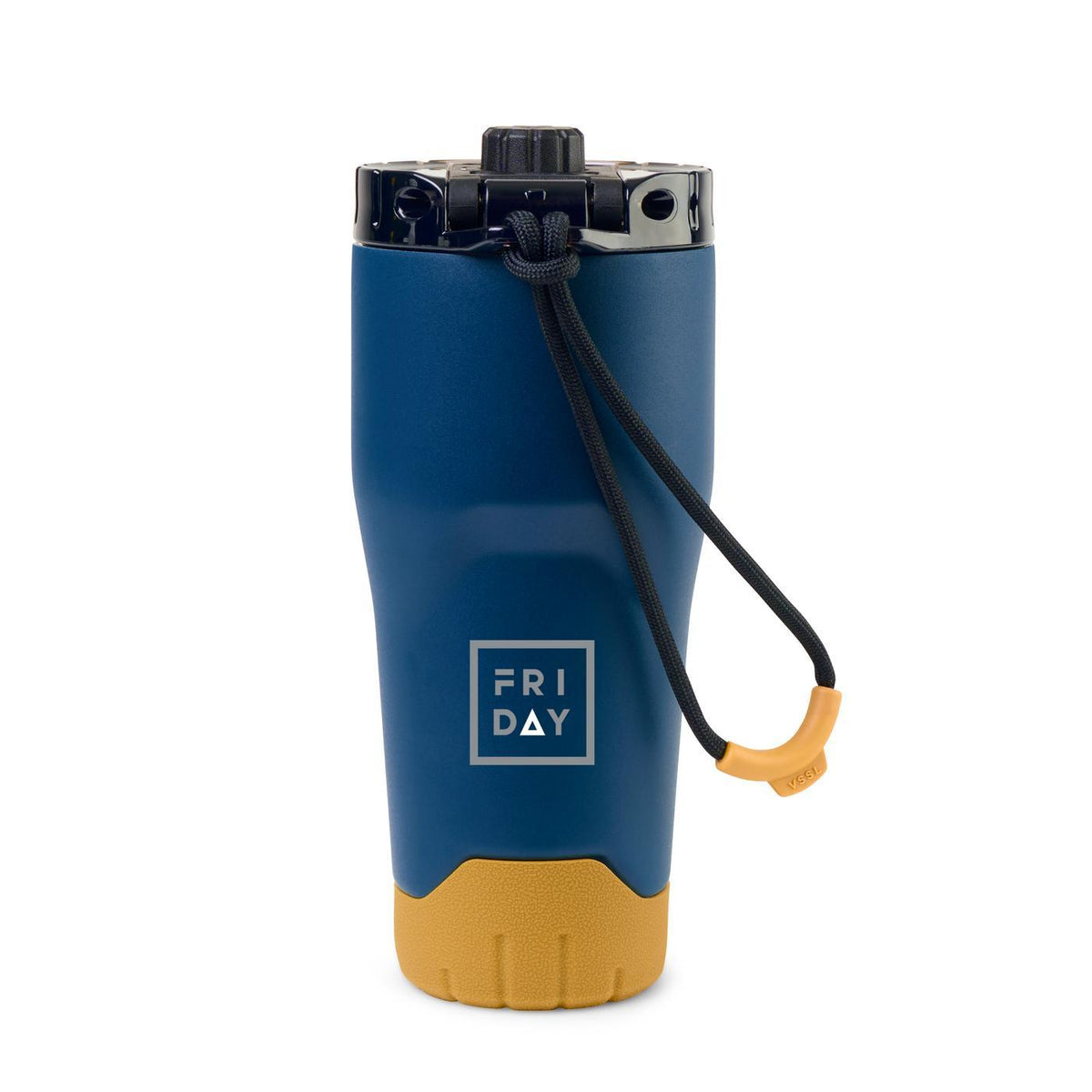 VSSL Rift Insulated Tumbler, 16 oz Laser Engraving - Pacific Blue - View 1