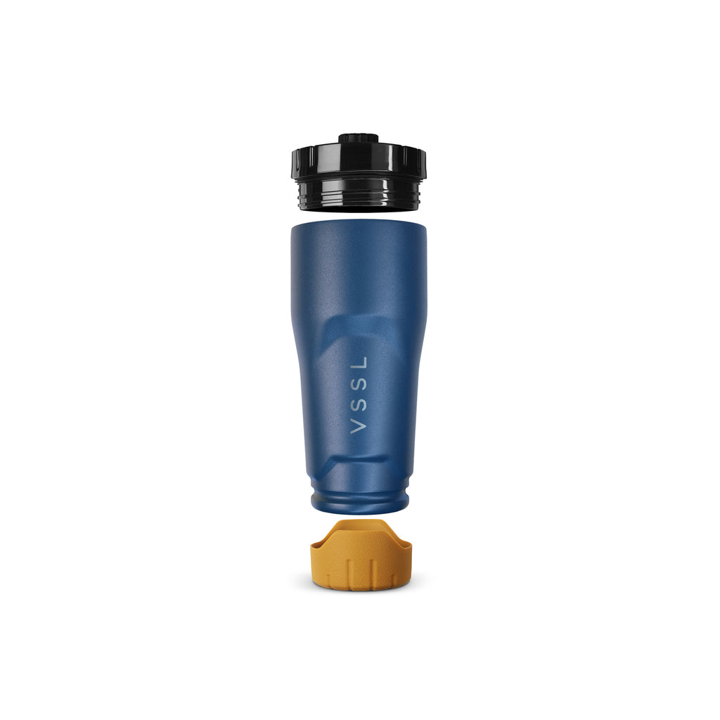 VSSL Rift Insulated Tumbler, 16 oz Laser Engraving - Pacific Blue - View 4