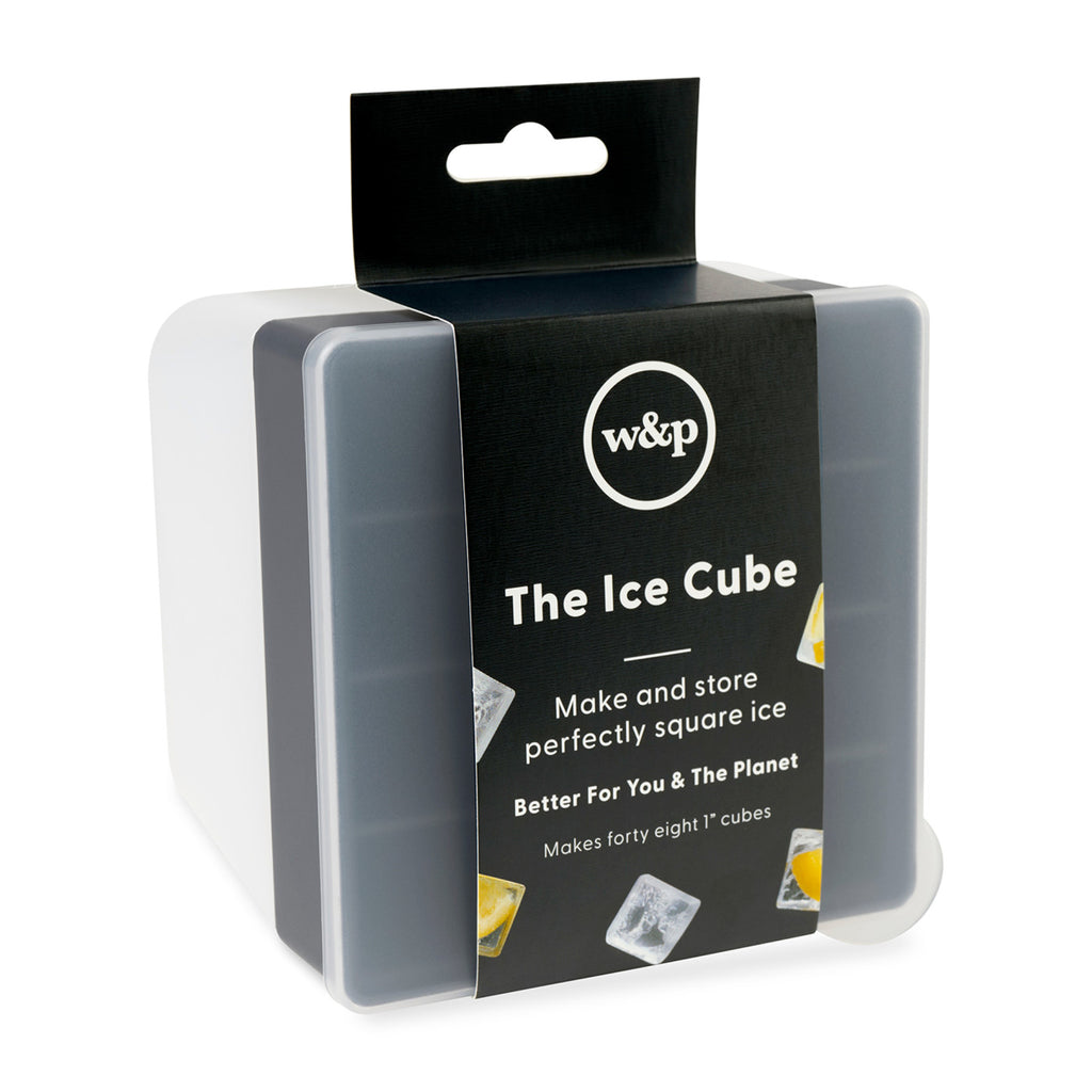 W&P Mini Ice Cube Tray with Storage Box, 48 Cubes Laser Engraving - Charcoal - View 2