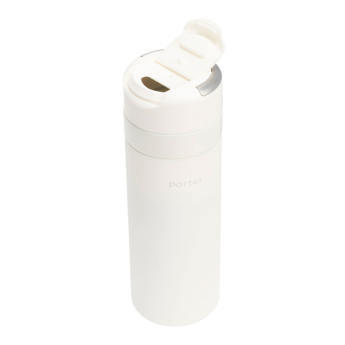 W&P Porter Insulated Ceramic Bottle with Drink-Through Lid, 20 oz Laser Engraving - Cream - View 2