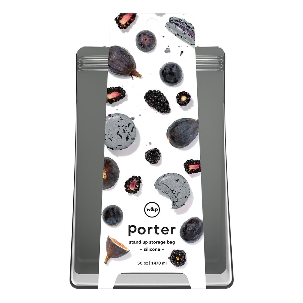 W&P Porter Silicone Stand-Up Bag, 50 oz - Charcoal - View 2