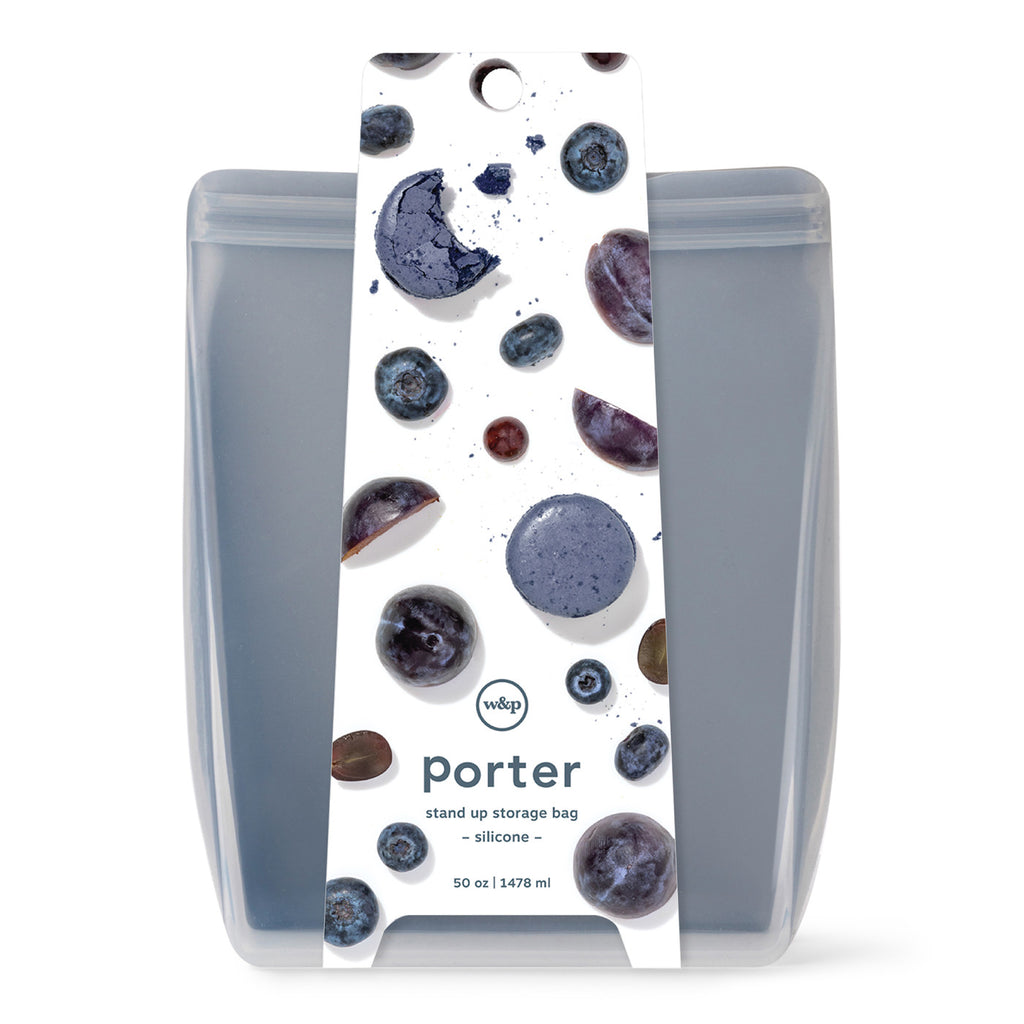 W&P Porter Silicone Stand-Up Bag, 50 oz - Slate - View 2