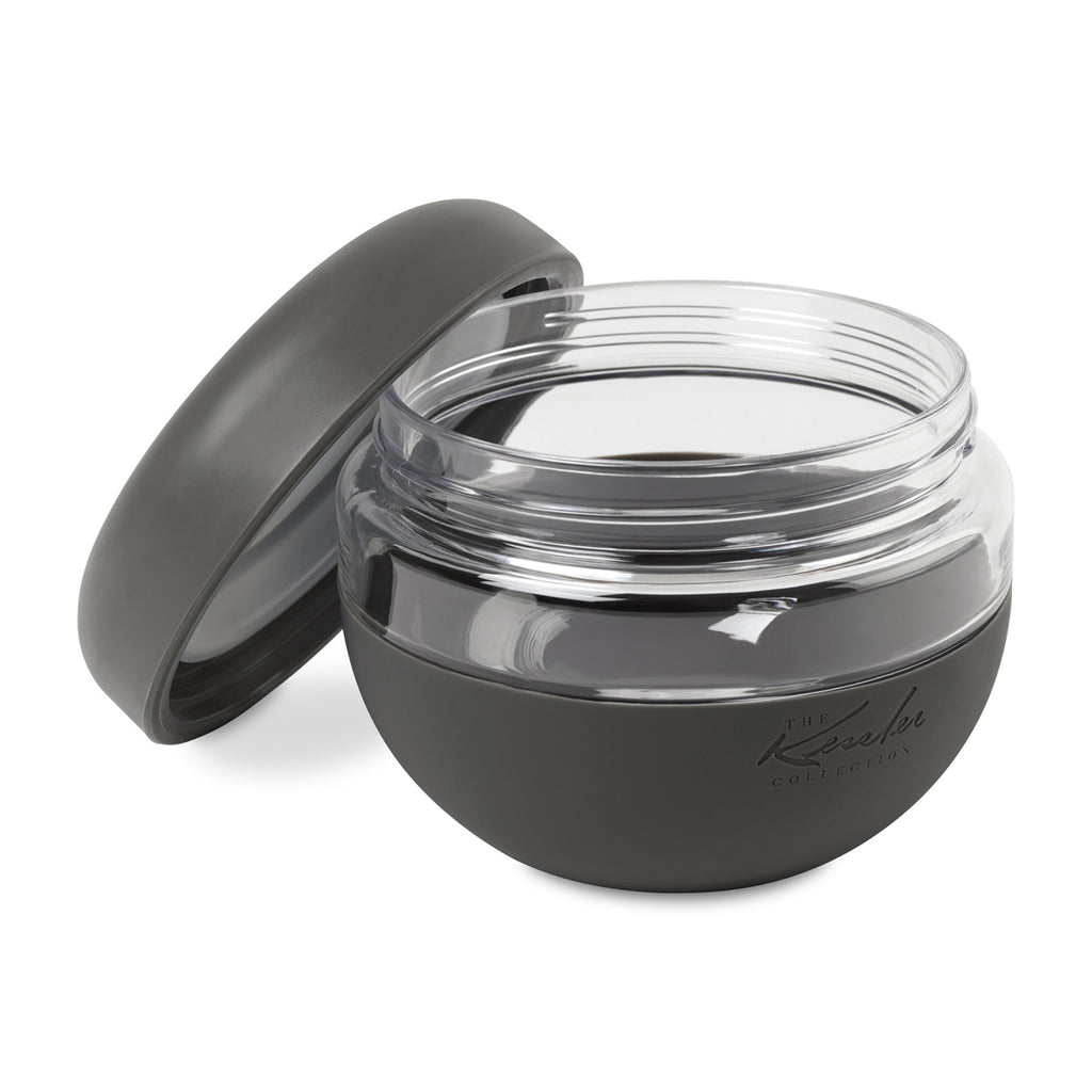 W&P Seal Tight Bowl with Screw-Top Lid, 16 oz Laser Engraving - Charcoal - View 2