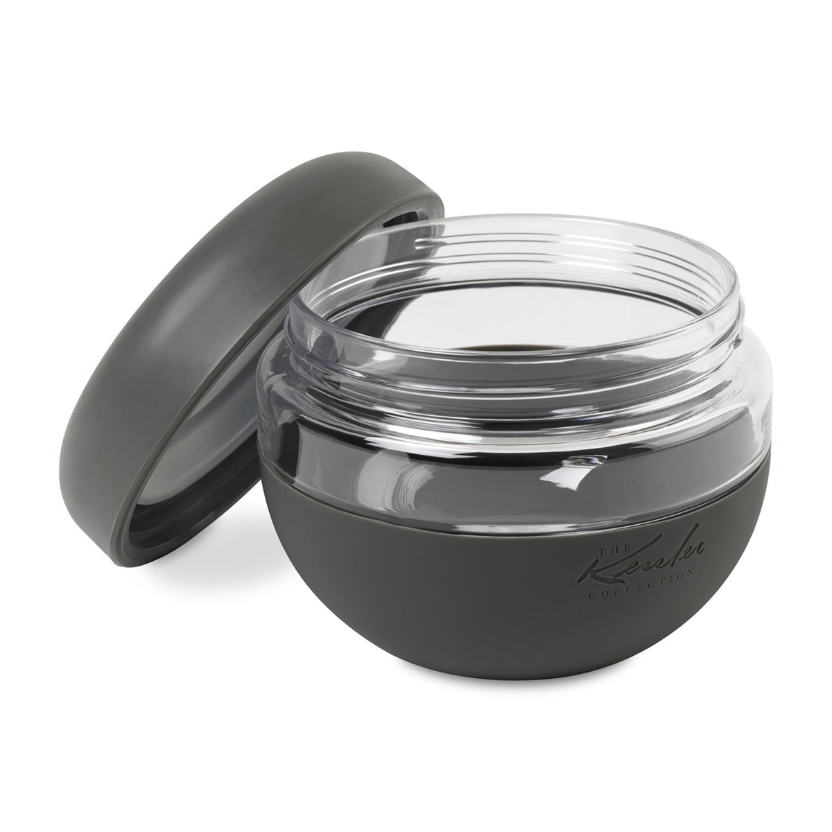 W&P Seal Tight Bowl with Screw-Top Lid, 16 oz Laser Engraving - Charcoal - View 2