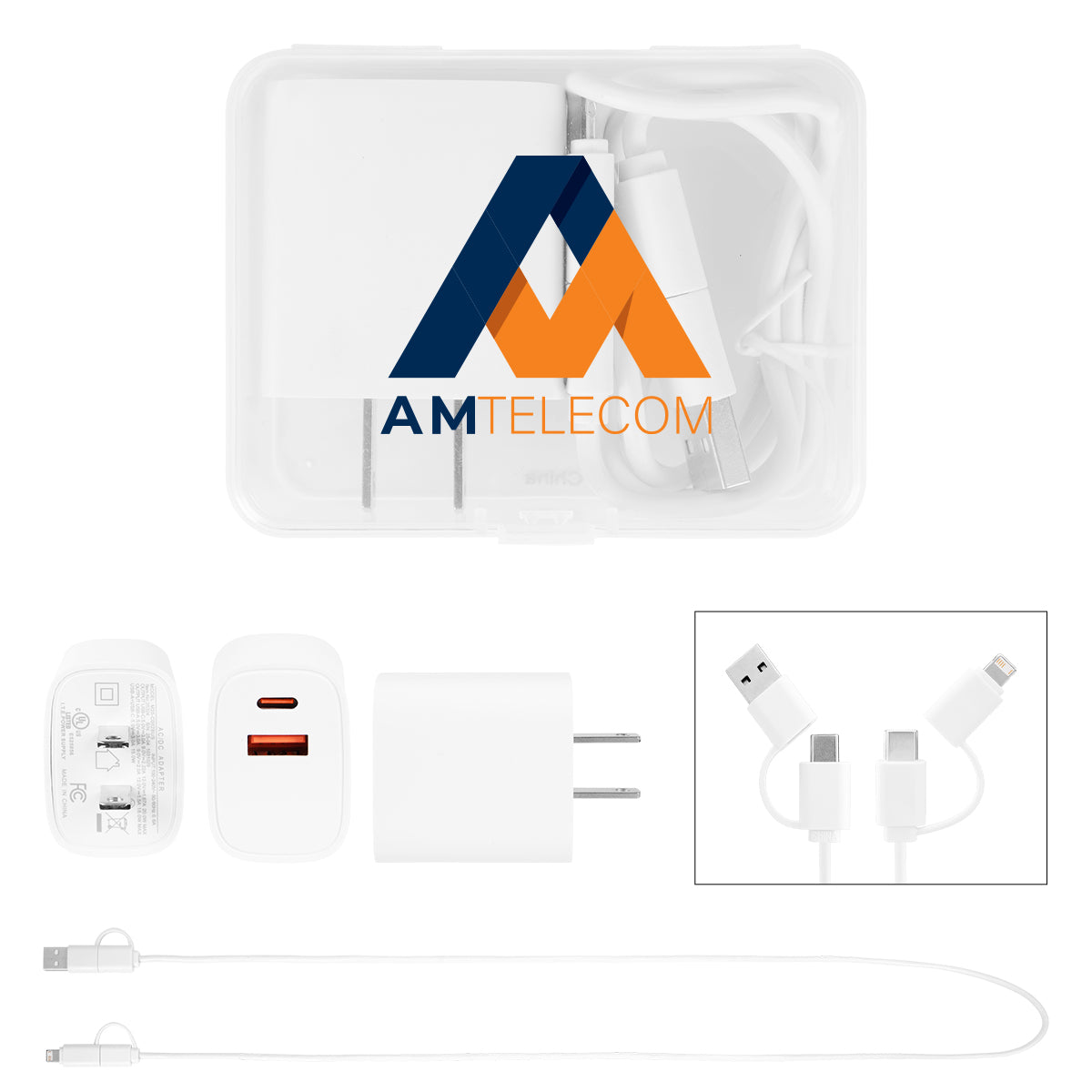 Wall Adapter and Cable Set, 20W