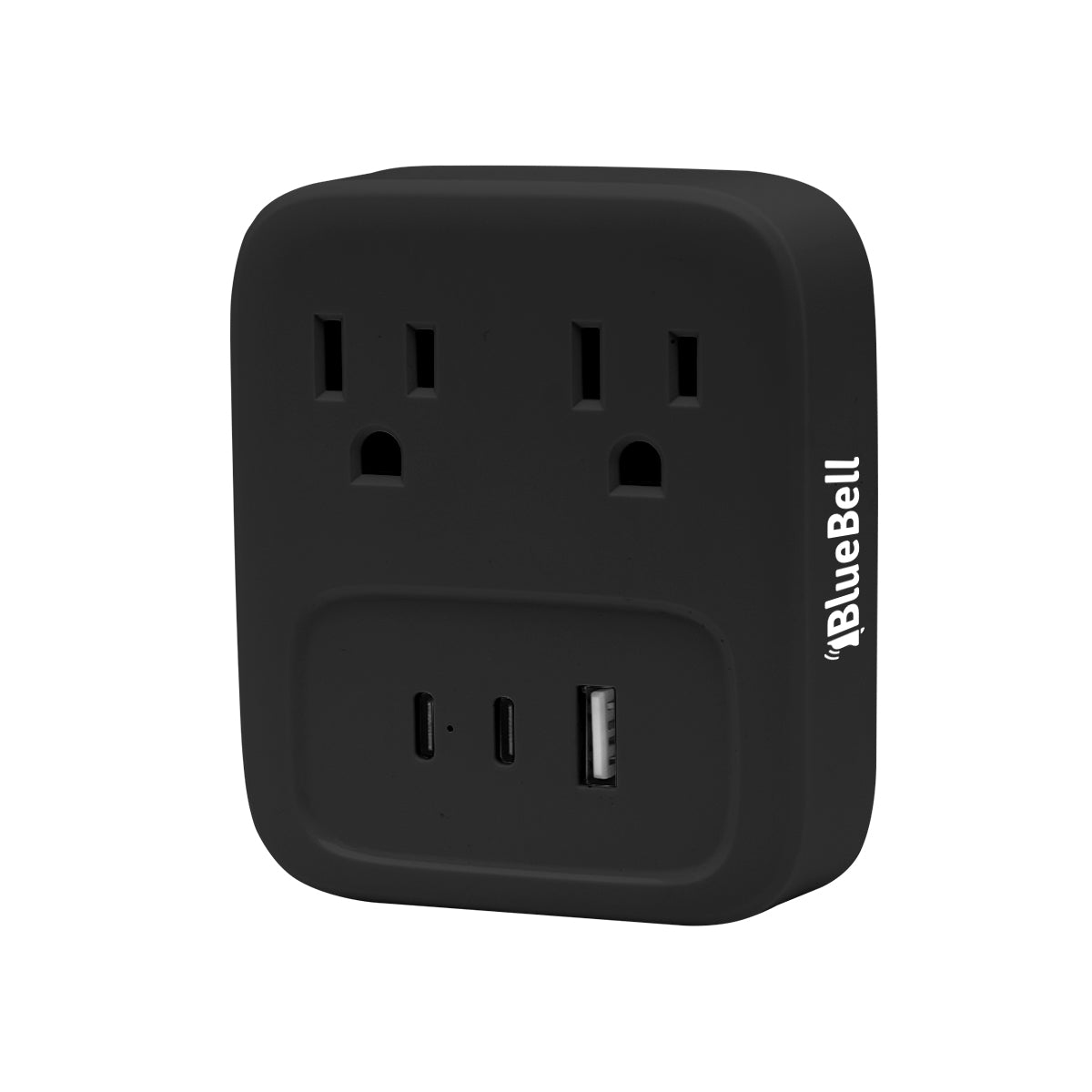 Wall Adapter with Type-C - Black - Pad Print