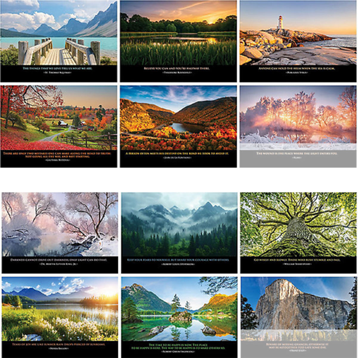 Wall Calendar, Stapled, Inspirations - Inspirations Stapled Wall Calendar
