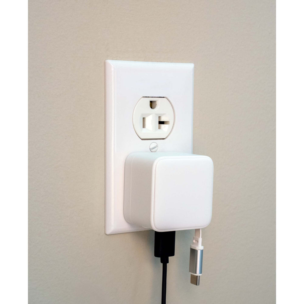 Wall Charger with Retractable USB-C Cable, 20W Full Color - White - Detail 2