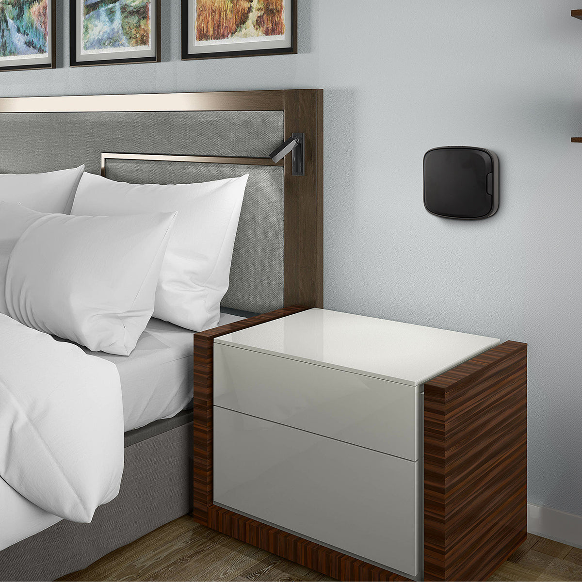 Wall Mounted Wireless Speaker - Black - Inuse