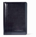 Wall Street Junior Writing Pad in Vegan Leather - Black - View 1