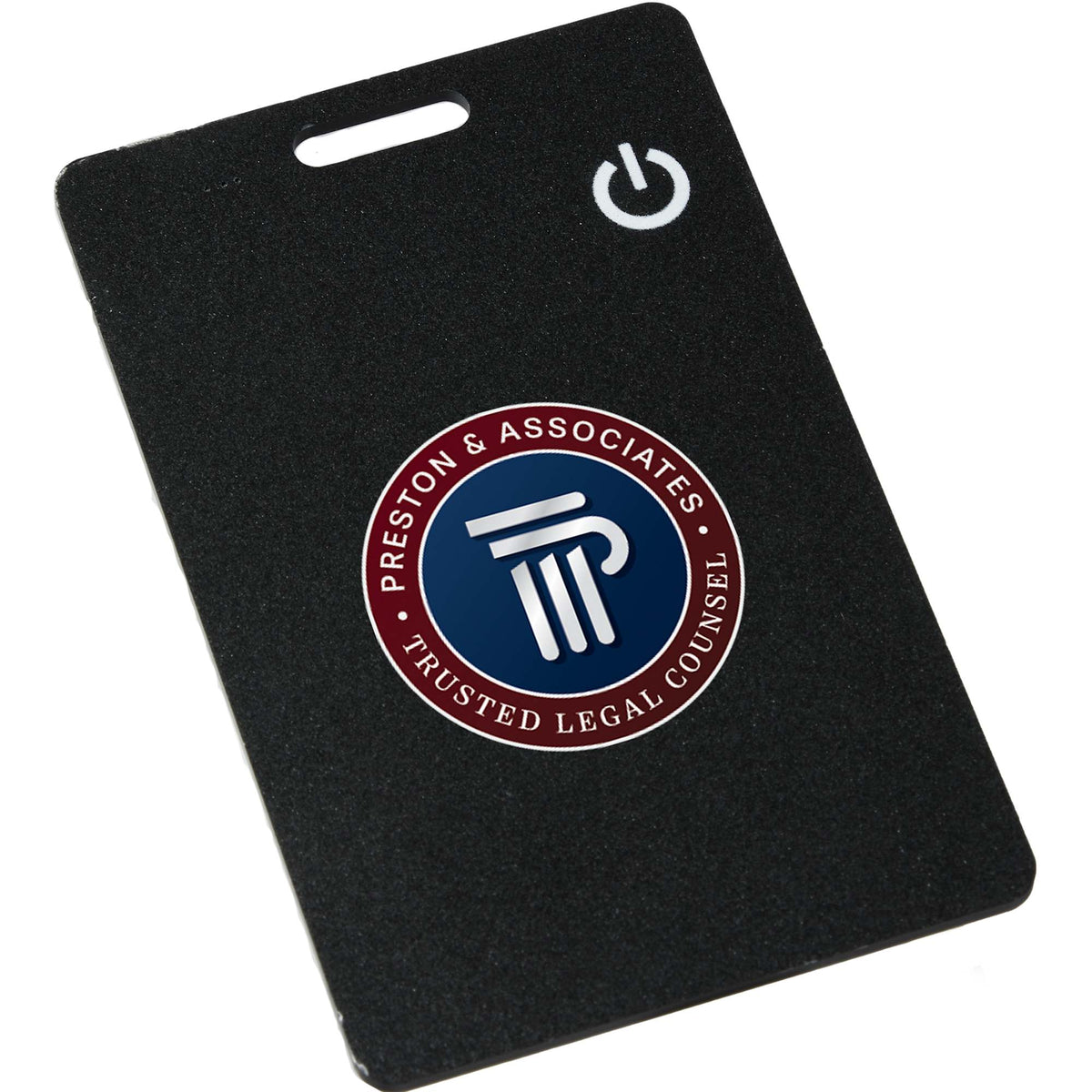 Wallet Tracker Card for Apple Find My, Rechargeable Full Color - Black - Front