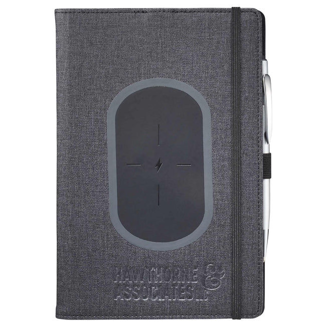 Walton Journal with Wireless Charging Pad, 5.5 x 8.5 Inches Debossing