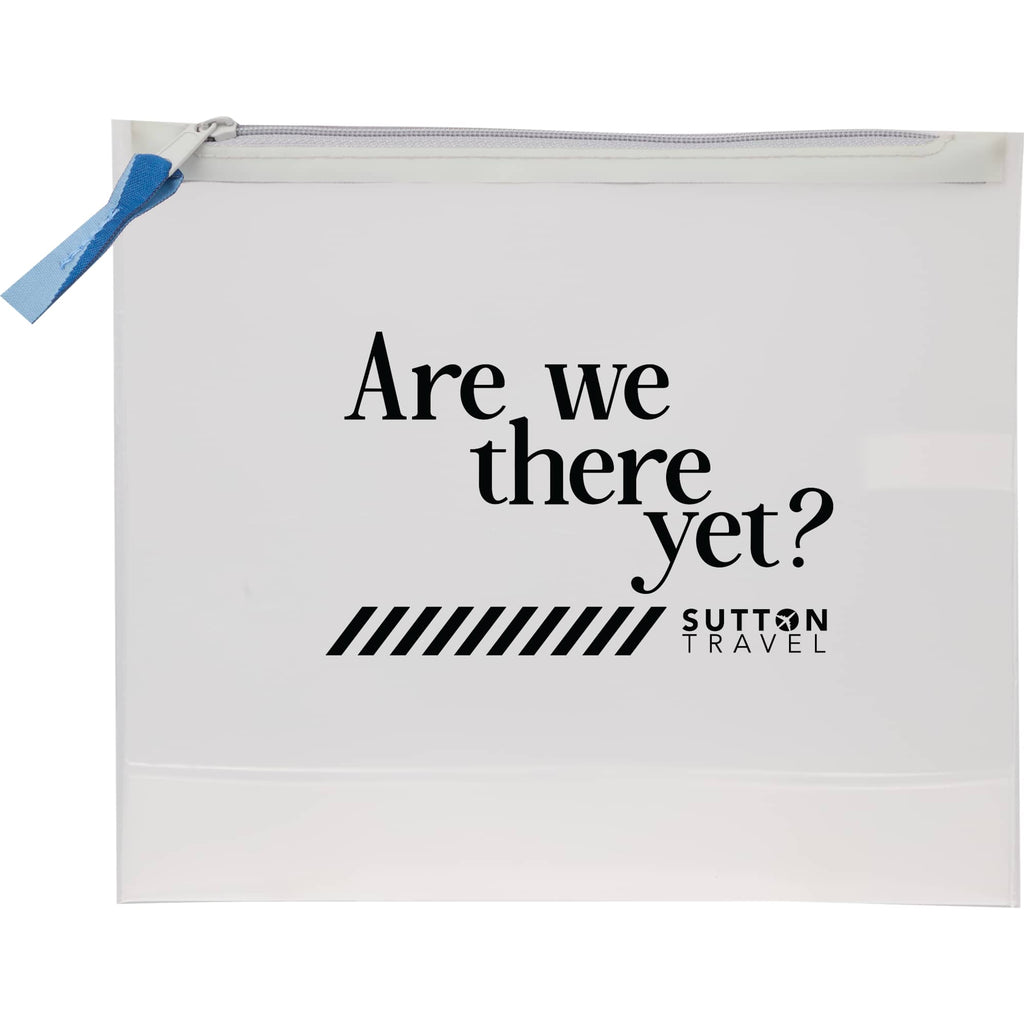 Wander and Roam Clear Travel Pouch in TPU - Clear - Front
