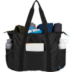 Wander and Roam Packable Travel Tote in Recycled Ripstop - Black - Propped