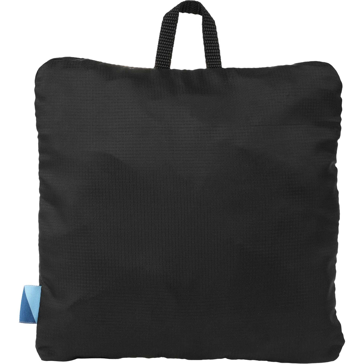 Wander and Roam Packable Travel Tote in Recycled Ripstop Embroidery - Black - Back Packaging