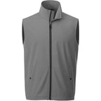 Warlow Waterproof Softshell Vest for Men Embroidery - Quarry - Front Flat