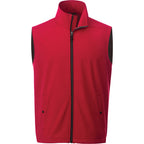 Warlow Waterproof Softshell Vest for Men Embroidery - Team Red - Front Flat