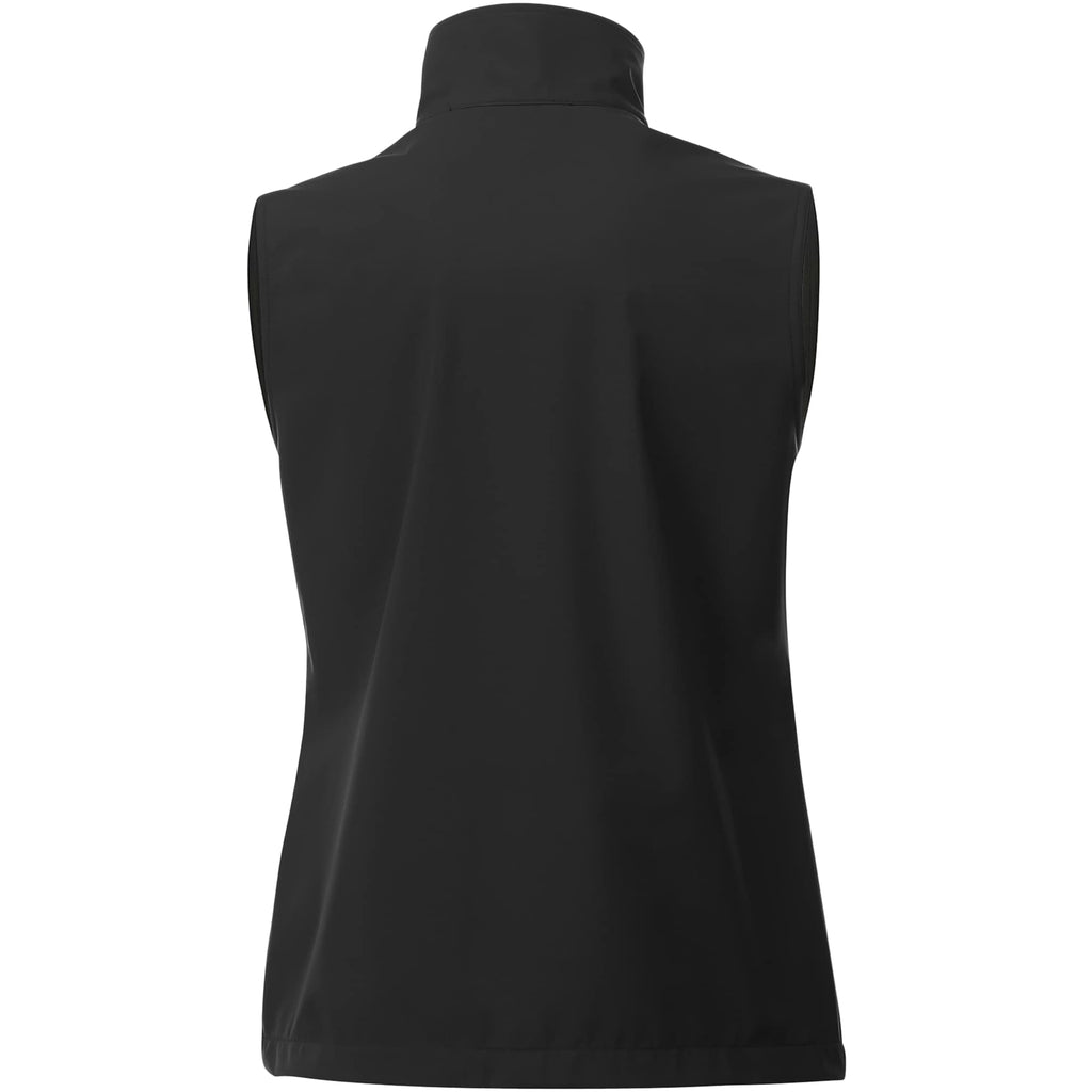 Warlow Waterproof Softshell Vest for Women Transfer - Black - Back Flat