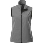 Warlow Waterproof Softshell Vest for Women Transfer - Quarry - Front Flat
