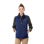 Warlow Waterproof Softshell Vest for Women Transfer - Vintage Navy - Front On Model