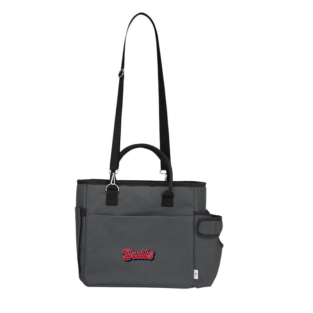 Warren Cooler Tote Bag for 16 Cans Embroidery - Gray - Embroidery
