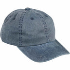 Washed Six Panel Ball Cap in Recycled Cotton Embroidery - Vintage Navy - Alternate