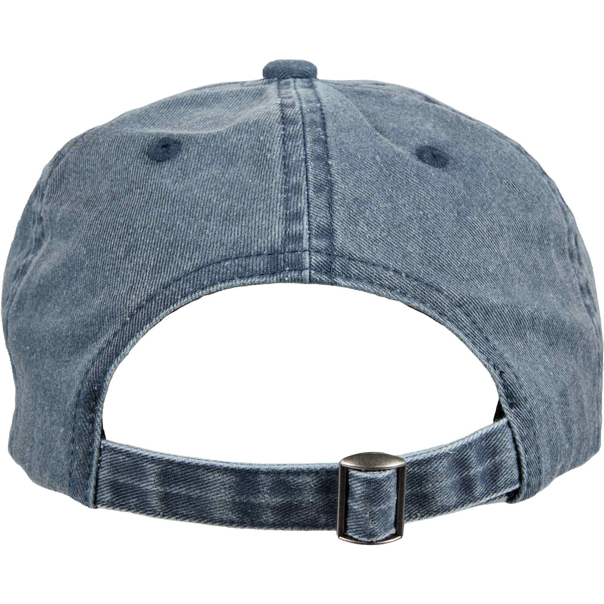 Washed Six Panel Ball Cap in Recycled Cotton Transfer - Vintage Navy - Back