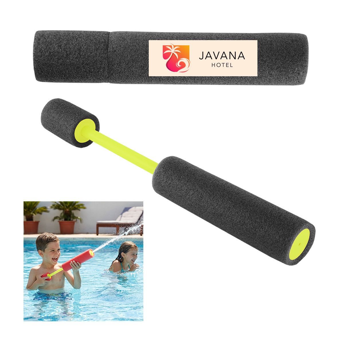 Water Cannon in Foam - Black - Label