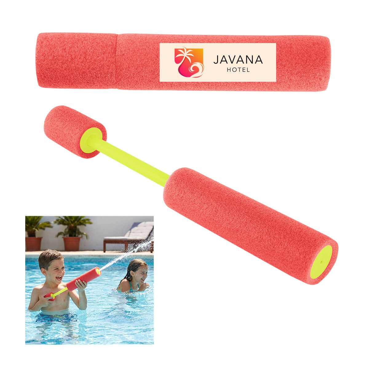 Water Cannon in Foam - Red - Label