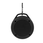 Water Resistant Speaker with Carabiner - Black - Front