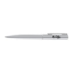 Waterman Allure Ballpoint Pen, Blue Ink Laser Engraving - Chrome - Silver Trim - View 1
