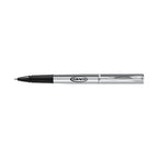 Waterman Allure Rollerball Pen, Black Ink Laser Engraving - Chrome - Silver Trim - View 2