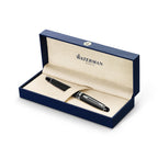 Waterman Expert Ballpoint Pen in a Luxury Gift Box - Black - Silver Trim - View 3